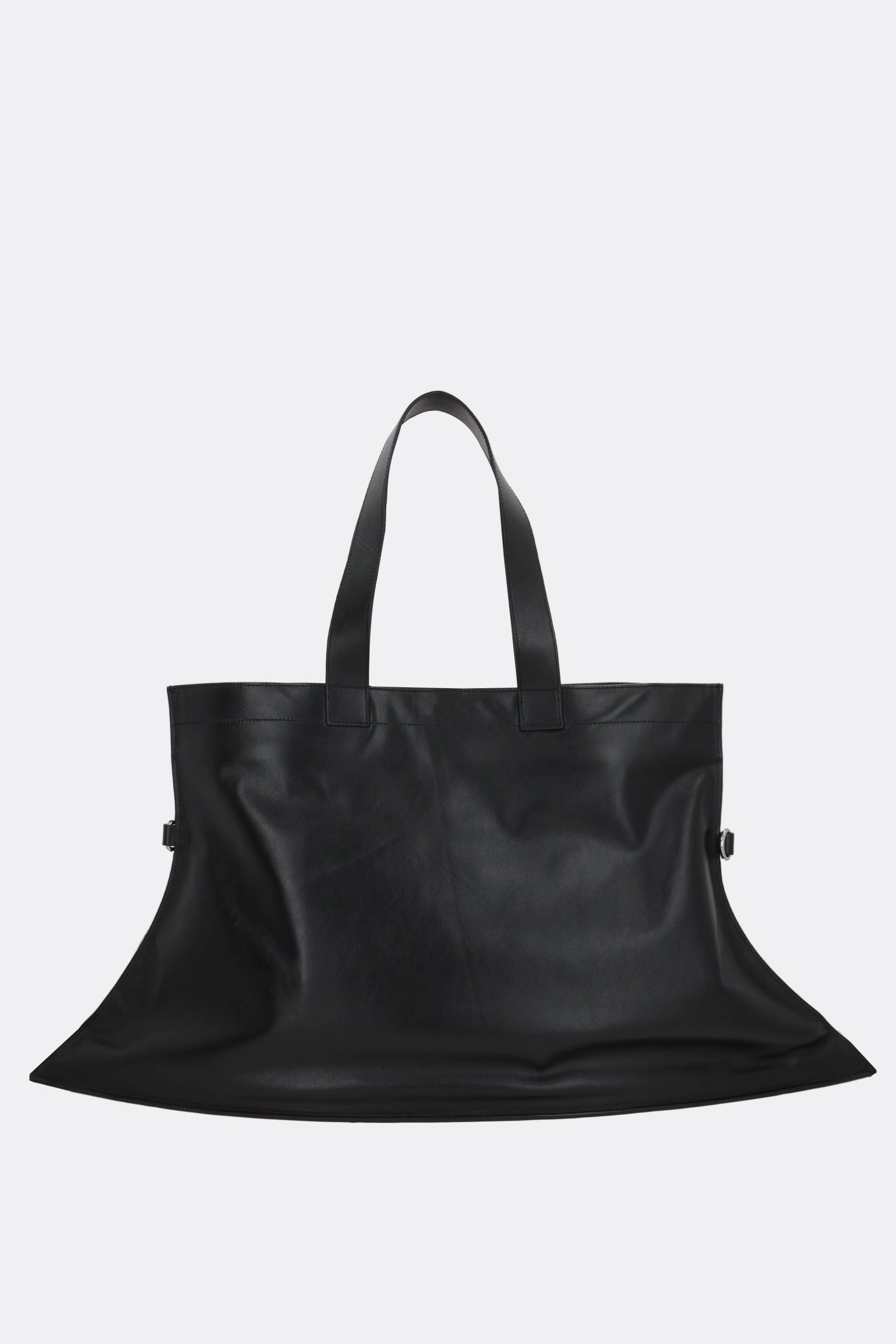 Pointy Weekender tote bag in smooth leather