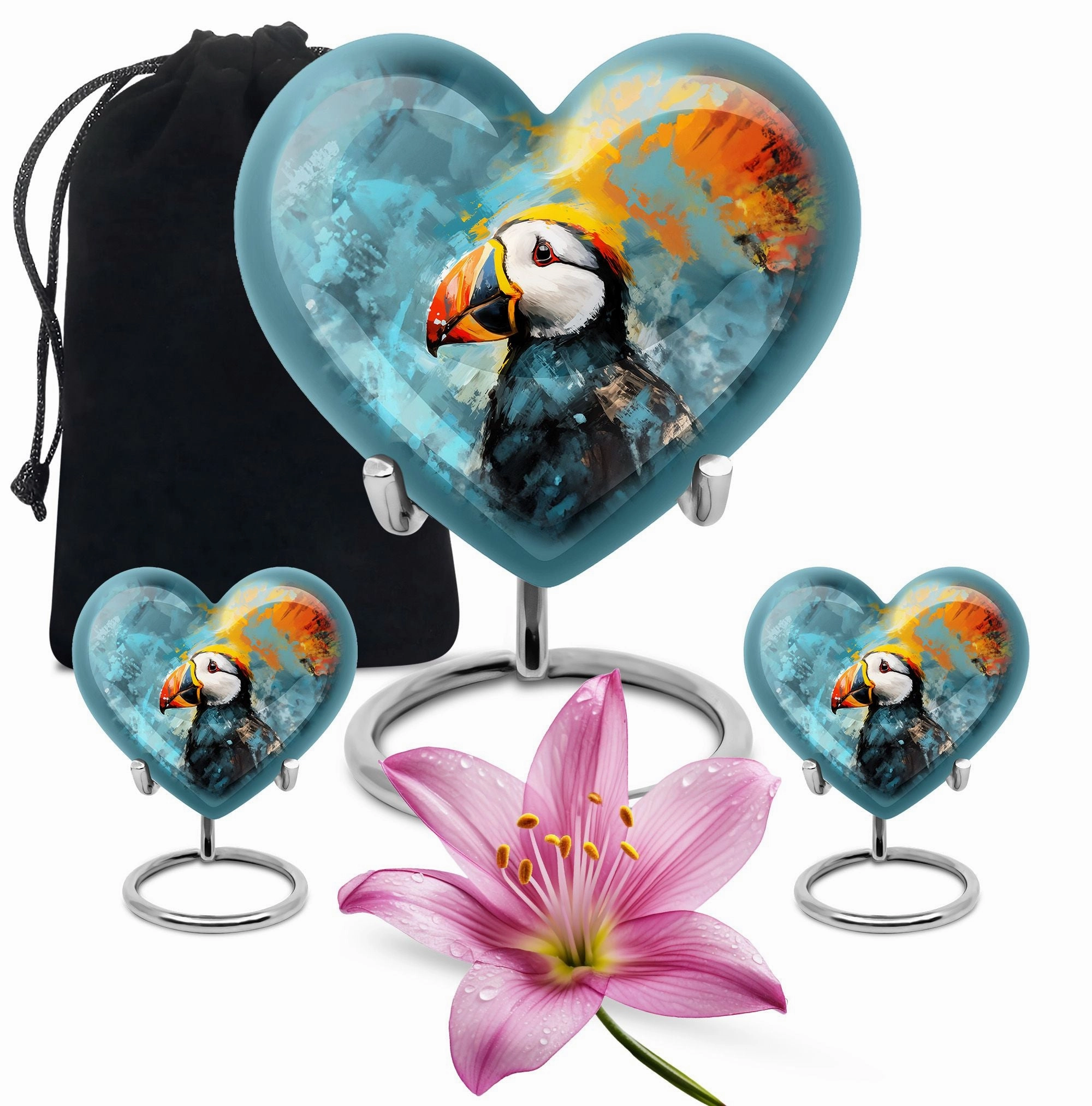 Puffin Bird Memoriam: Timeless Urn for Cherished Individuals