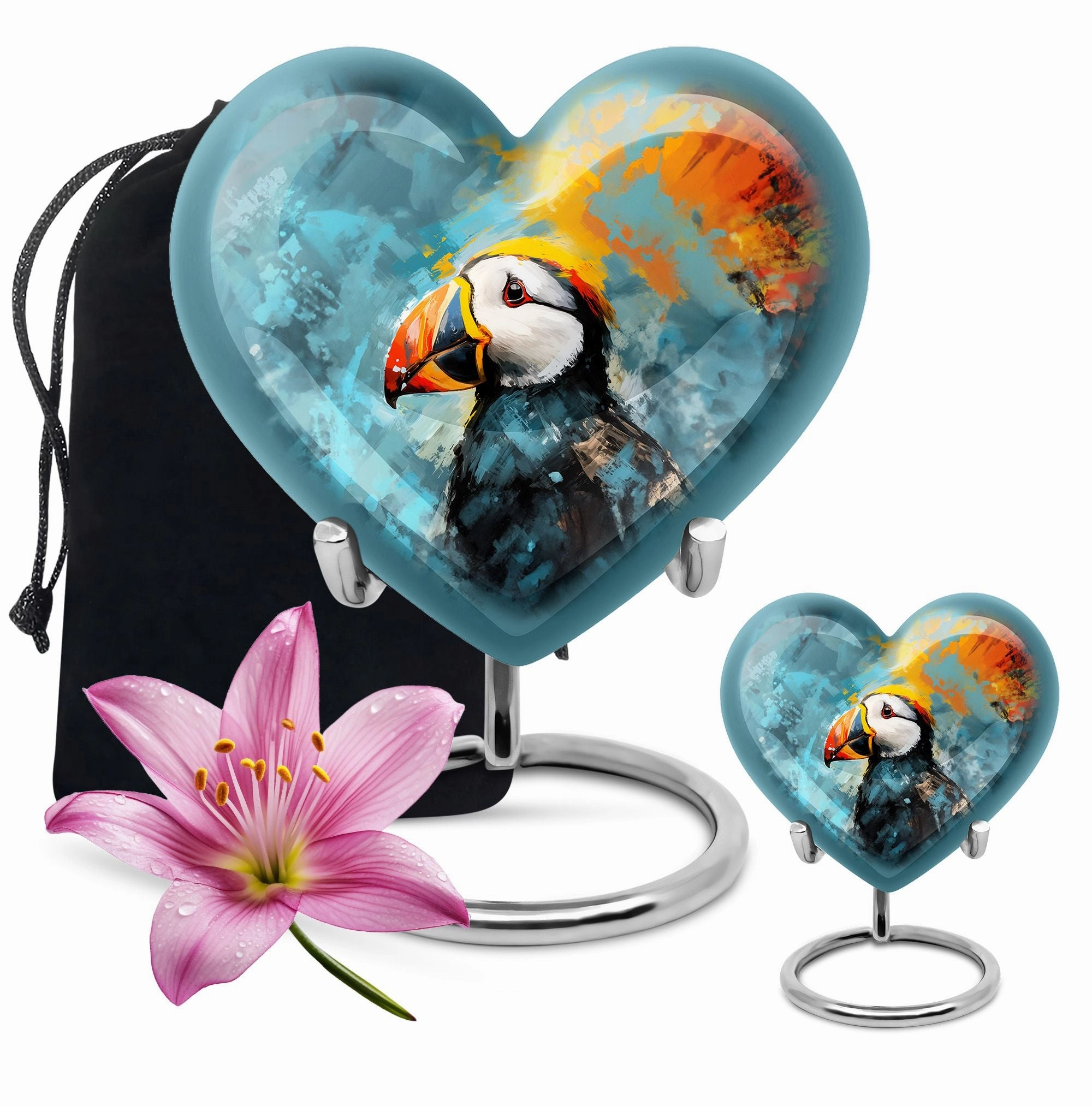 Puffin Bird Memoriam: Timeless Urn for Cherished Individuals