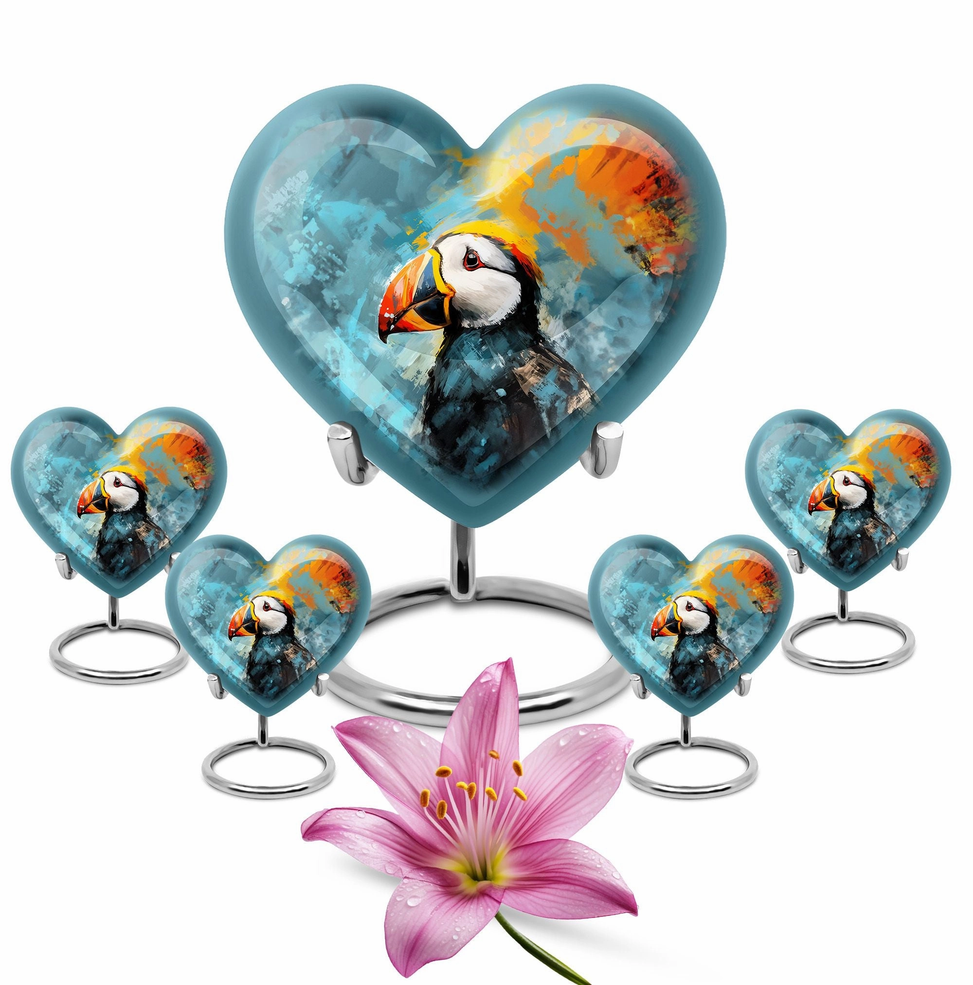 Puffin Bird Memoriam: Timeless Urn for Cherished Individuals