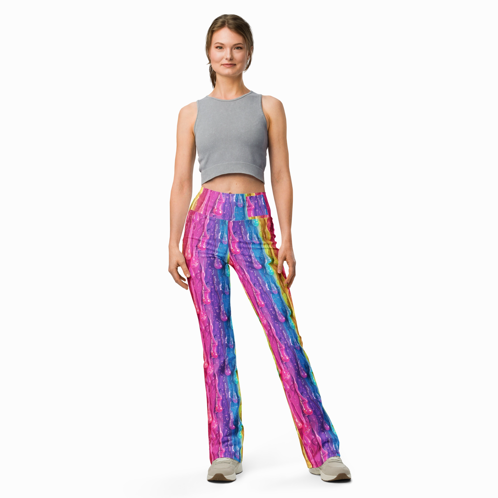 Rainbow Slime Flare Leggings