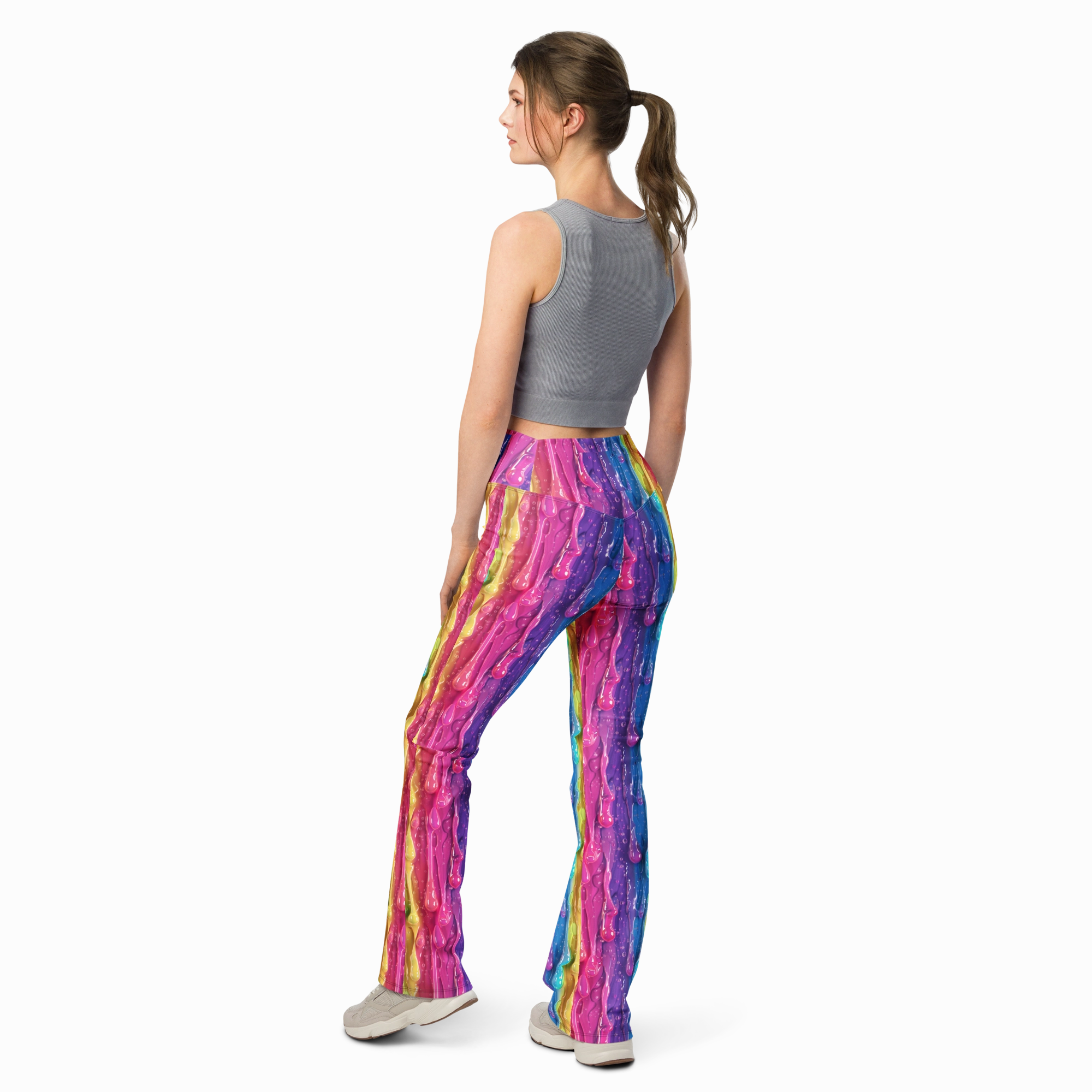 Rainbow Slime Flare Leggings