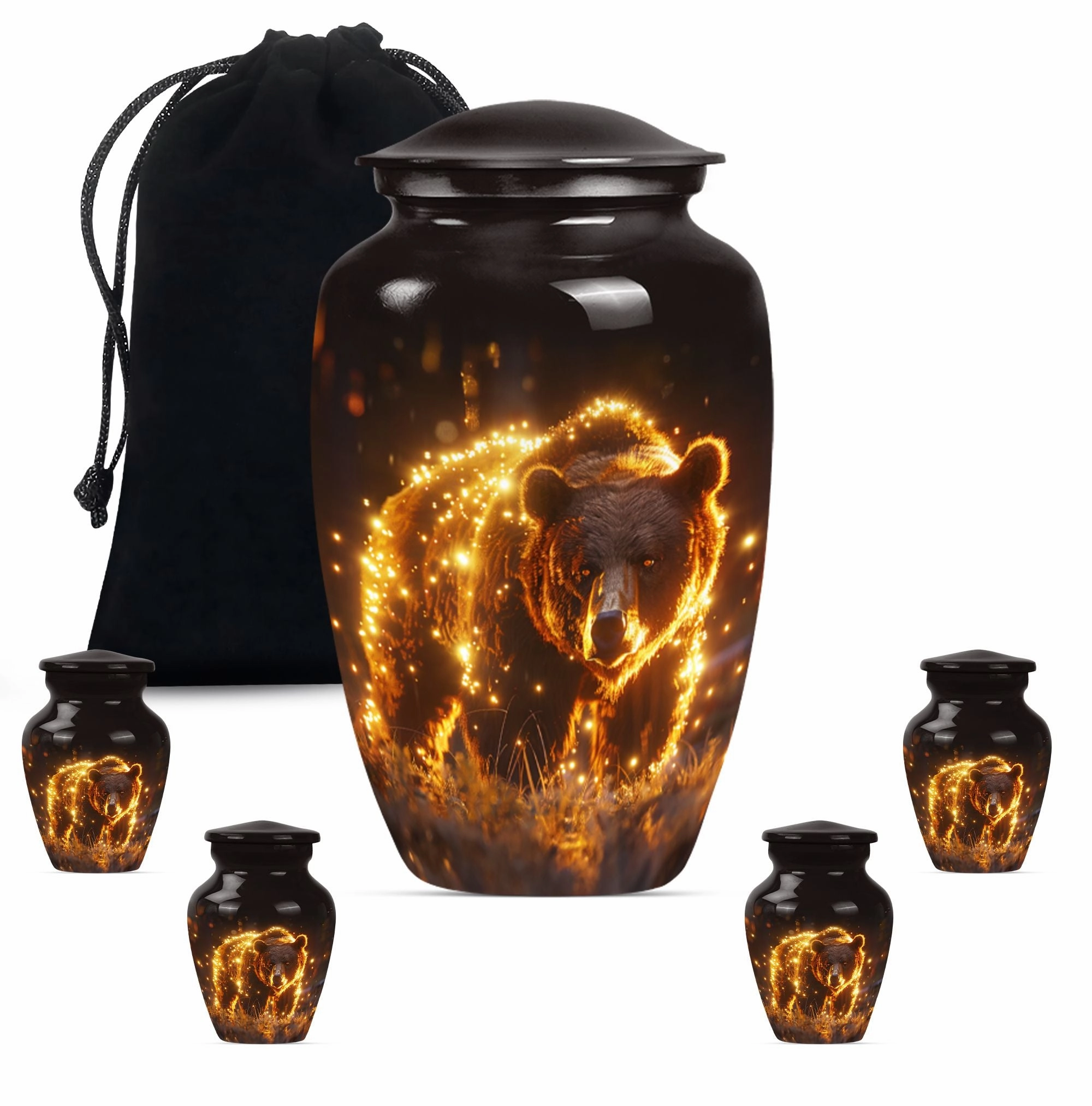 Remembrance Bear Urn - Keepsake Cremation Urn For Sharing Ashes