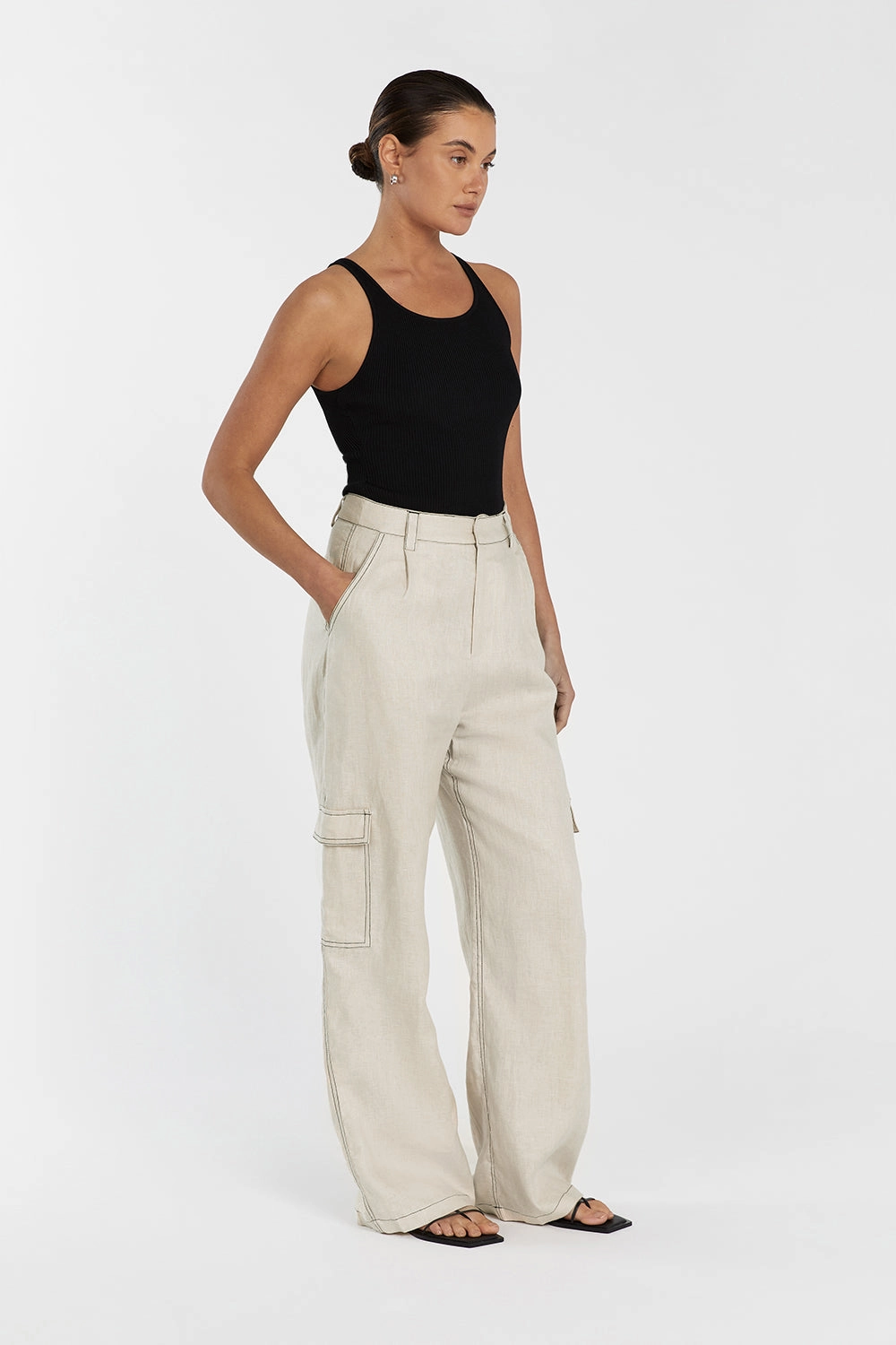 ROSIE PUTTY LINEN CARGO PANT