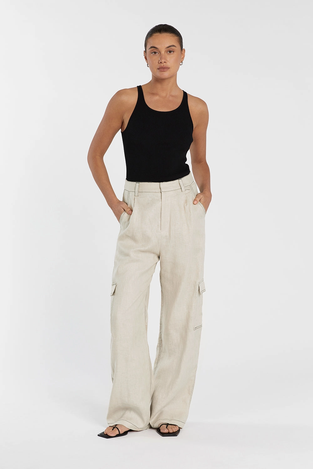 ROSIE PUTTY LINEN CARGO PANT