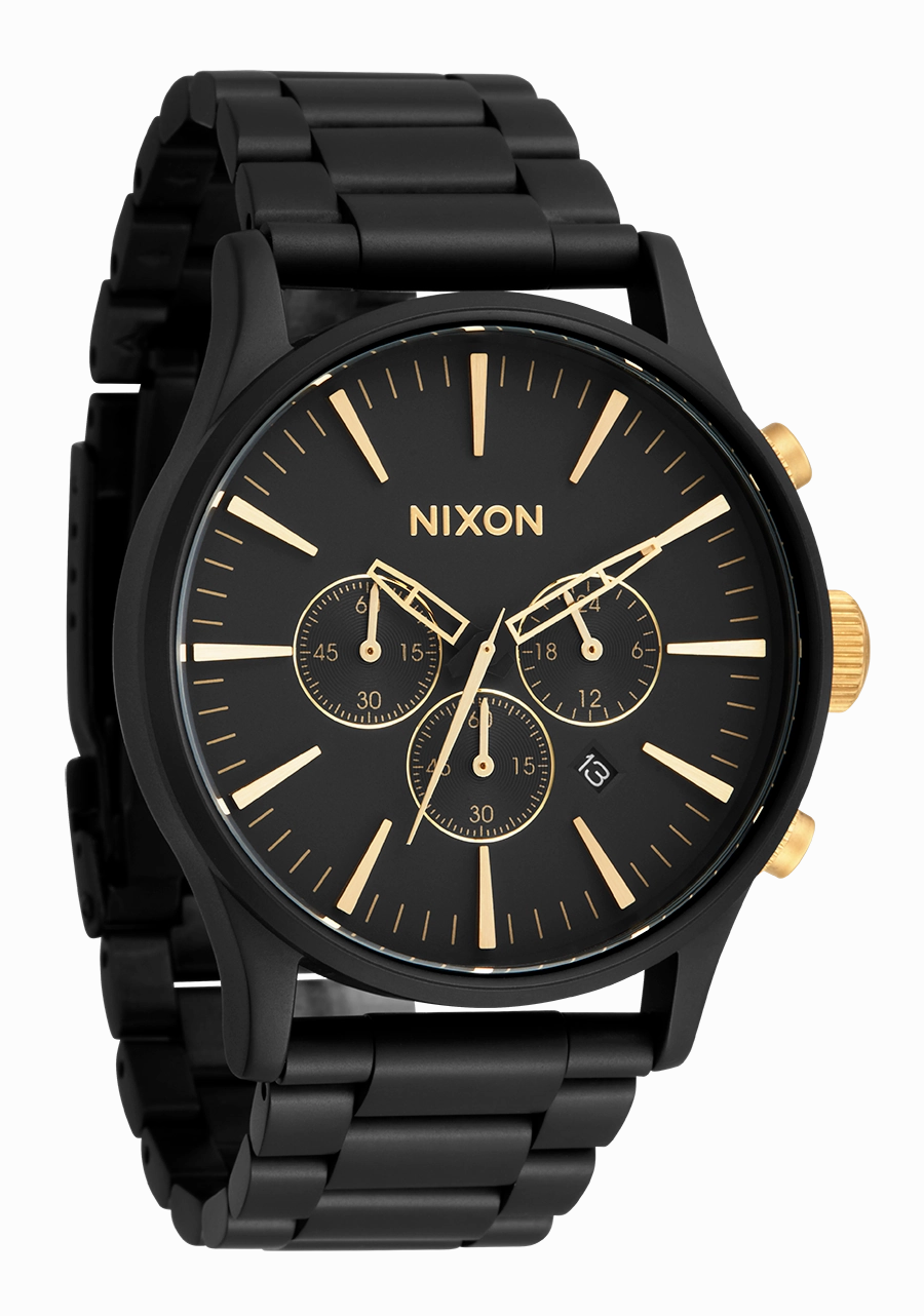 Sentry Chrono - Matte Black / Gold