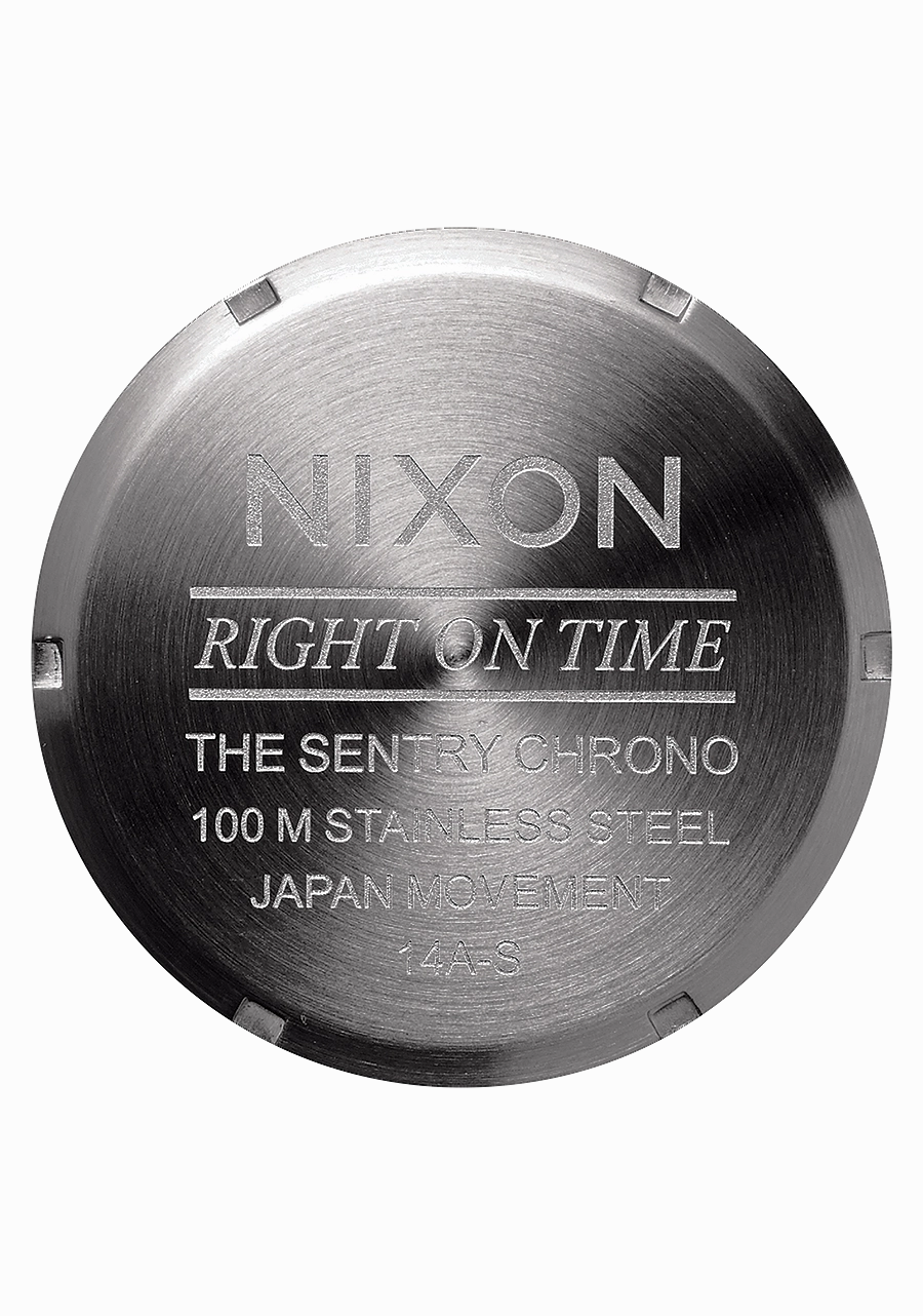Sentry Chrono Leather - All Gunmetal / Black