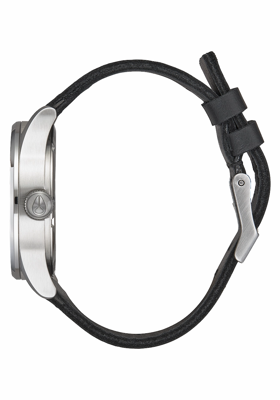 Sentry Leather - All Silver / Black