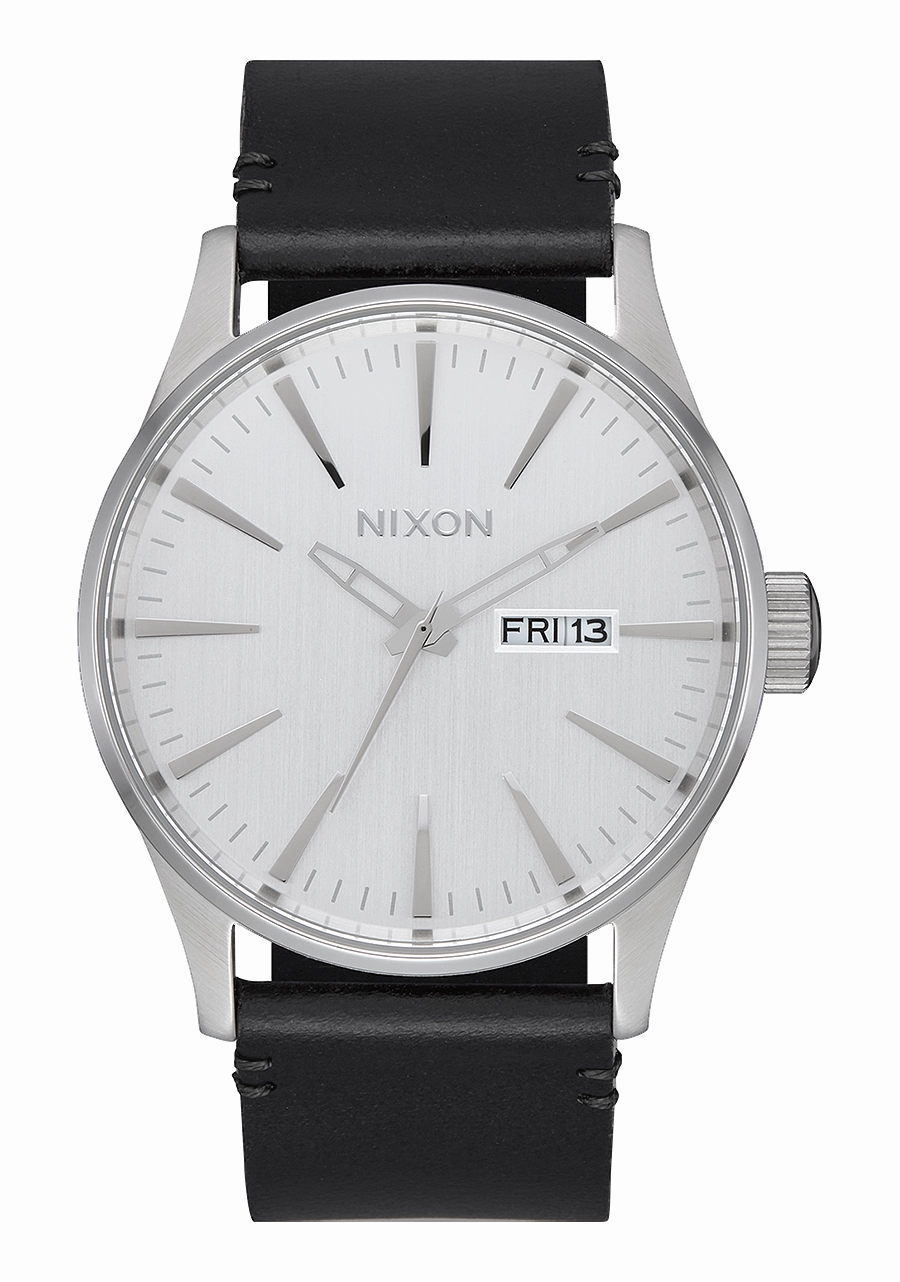 Sentry Leather - All Silver / Black
