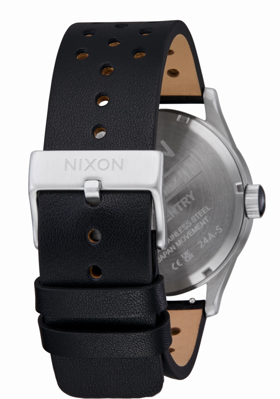 Sentry Leather - Chrome / Silver Sunray / Black