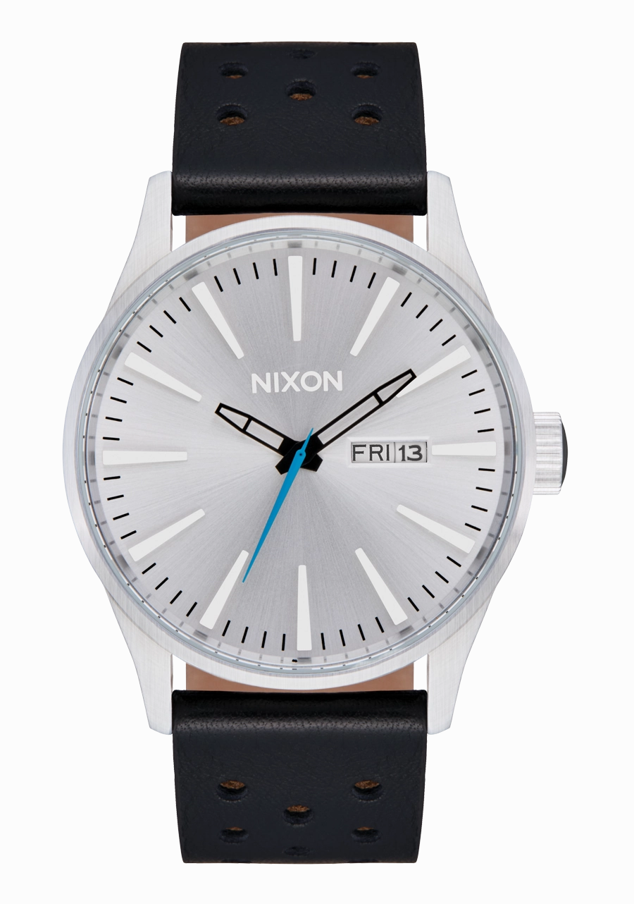 Sentry Leather - Chrome / Silver Sunray / Black