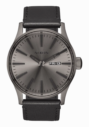 Sentry Leather - Gunmetal / Black