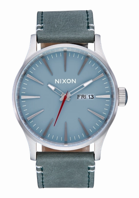 Sentry Leather - Silver /Dusty Blue / Dk Forest