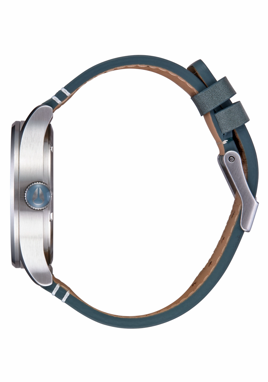 Sentry Leather - Silver /Dusty Blue / Dk Forest