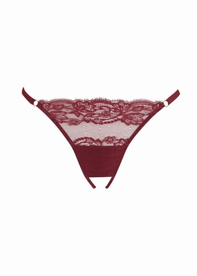 Seraphine Open Knicker (Mahogany)
