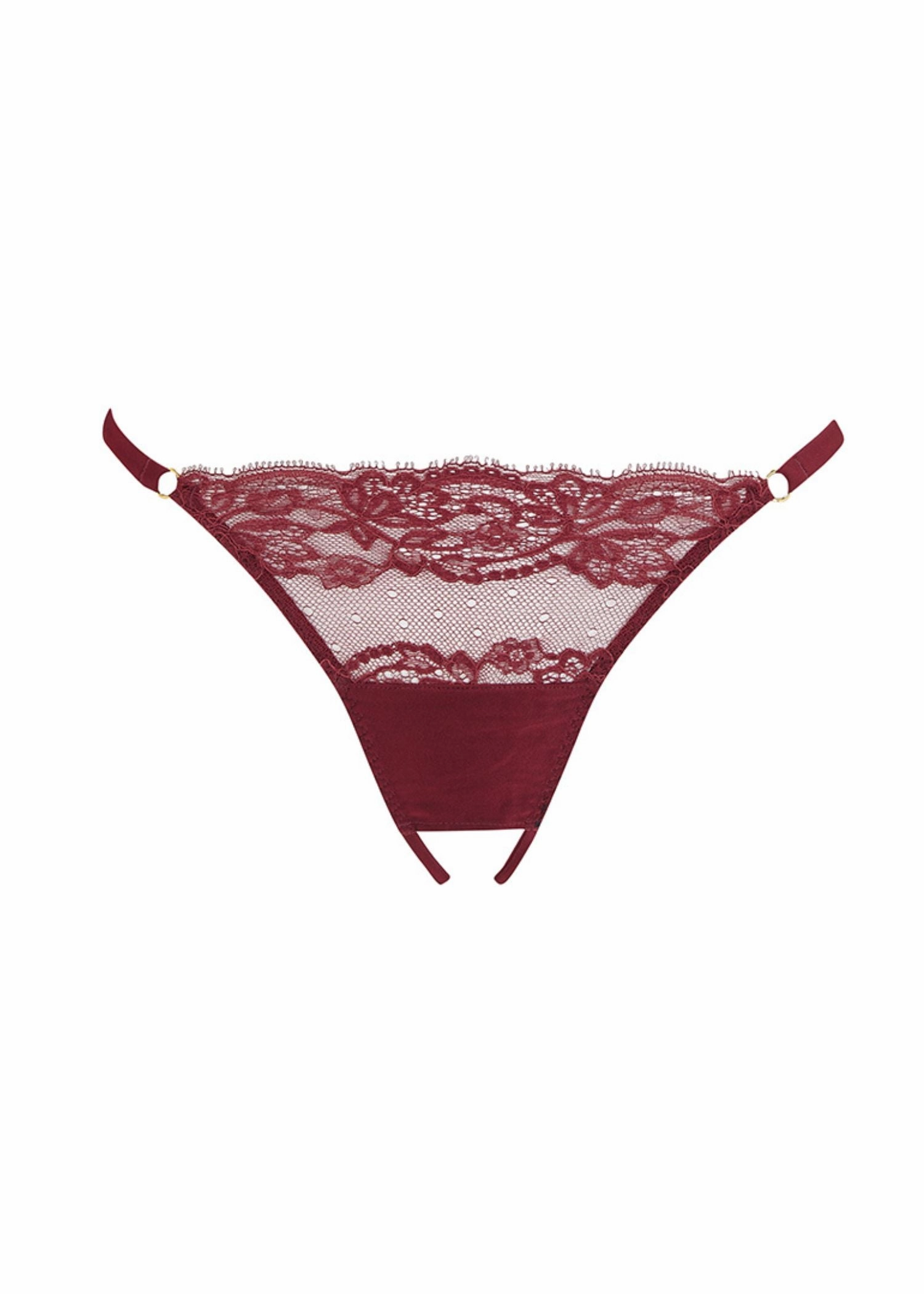 Seraphine Open Knicker (Mahogany)