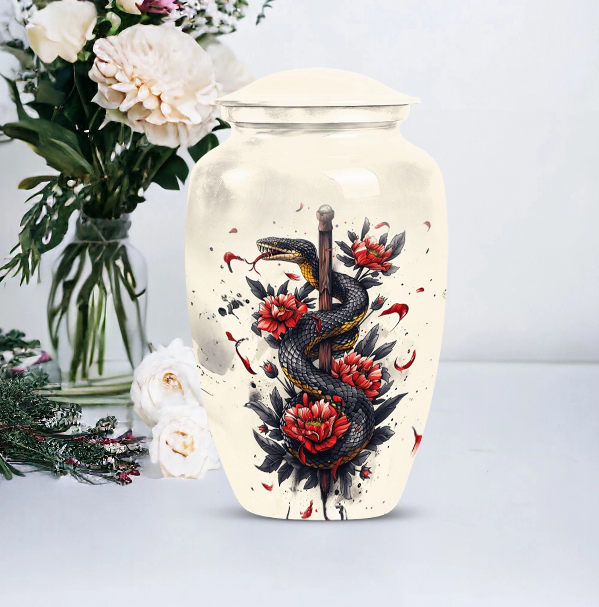 Snake Urn: Timeless Memorial Cremation Tribute for Loved Ones