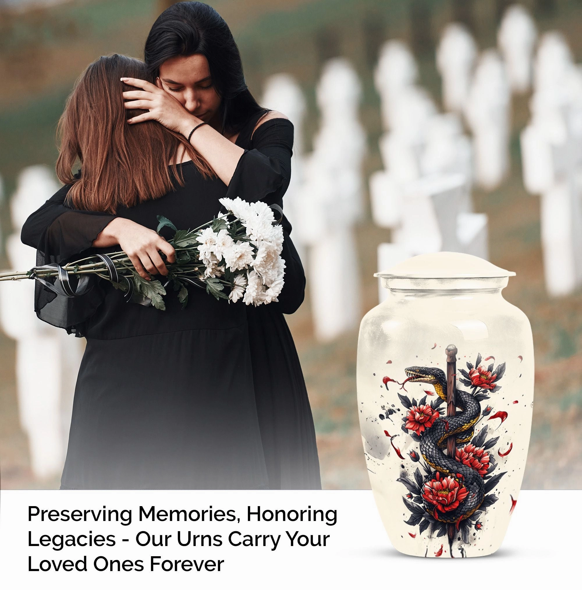 Snake Urn: Timeless Memorial Cremation Tribute for Loved Ones
