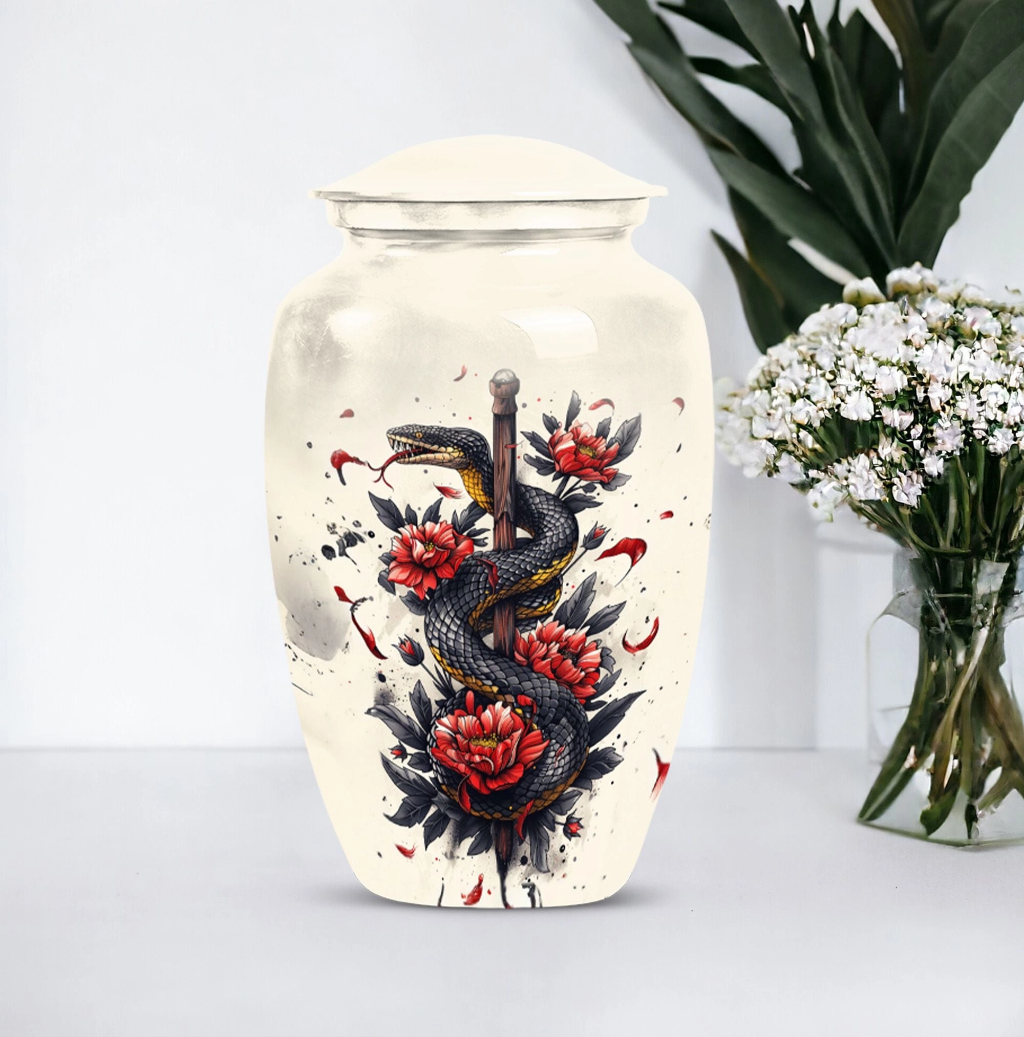 Snake Urn: Timeless Memorial Cremation Tribute for Loved Ones