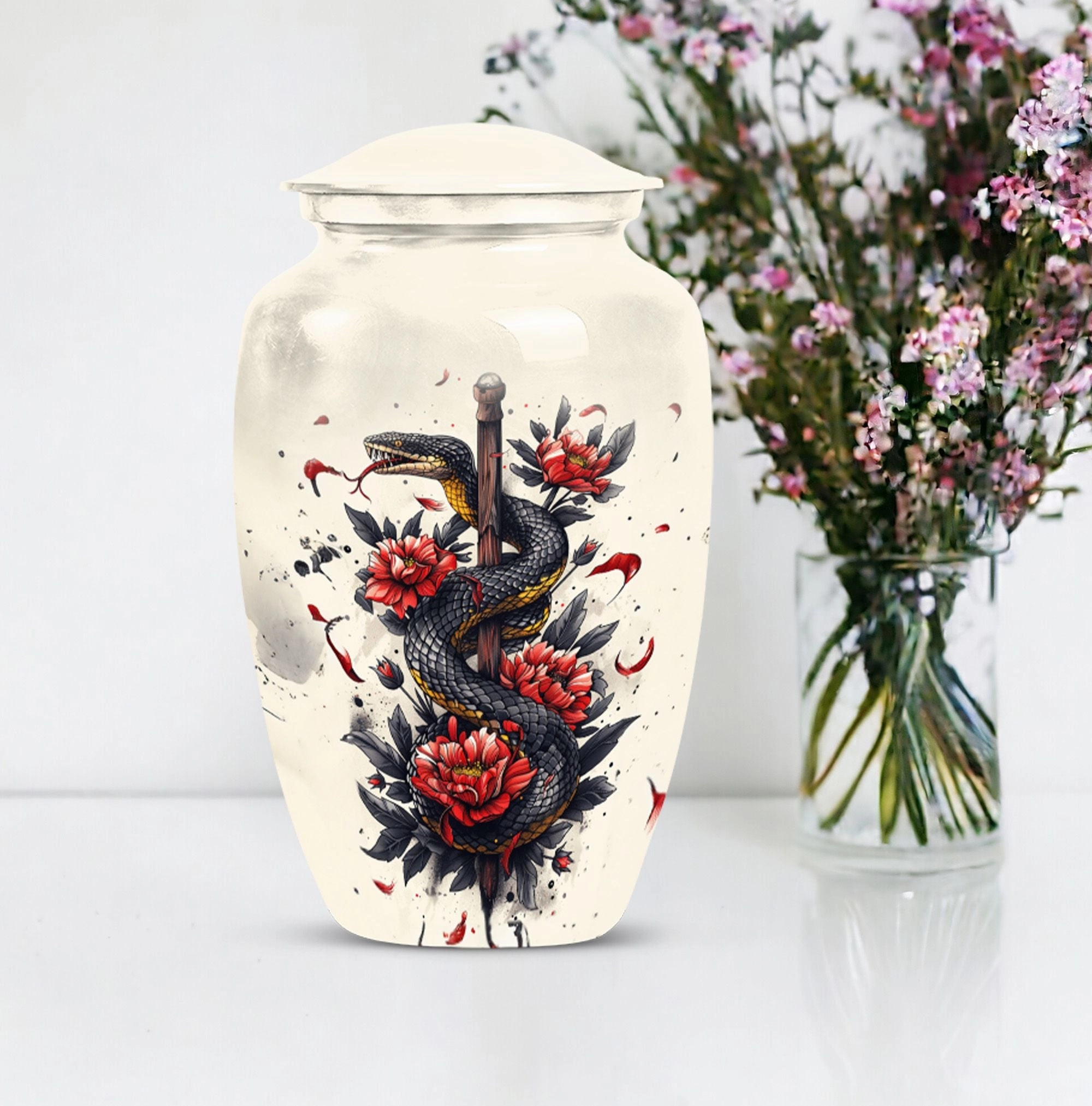 Snake Urn: Timeless Memorial Cremation Tribute for Loved Ones