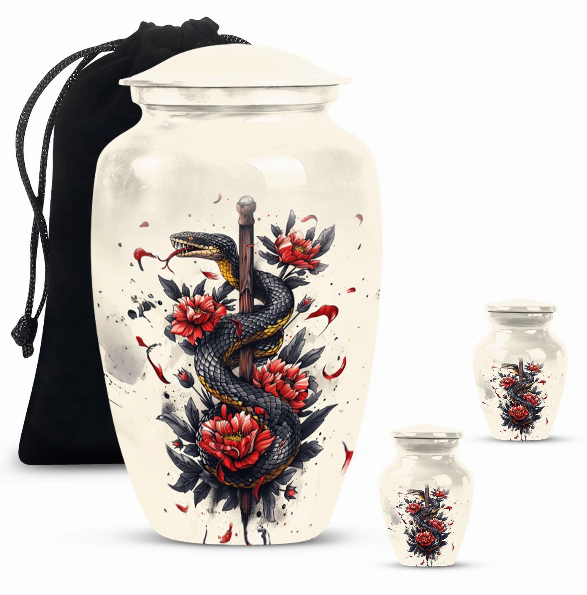 Snake Urn: Timeless Memorial Cremation Tribute for Loved Ones