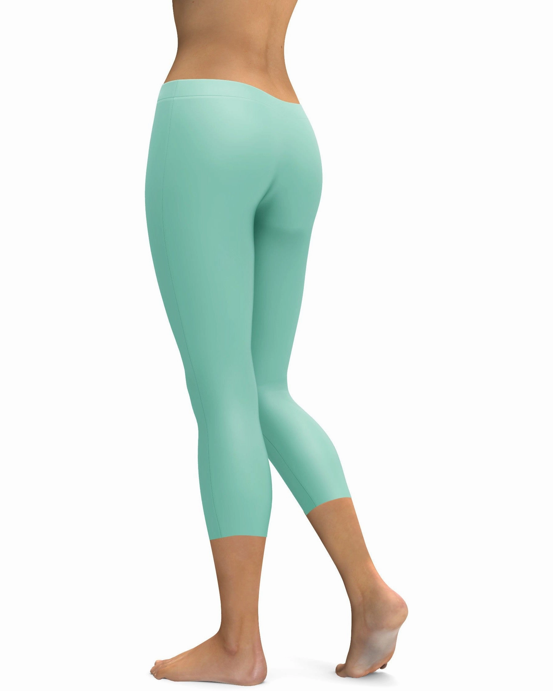 Solid Mint Green Capris