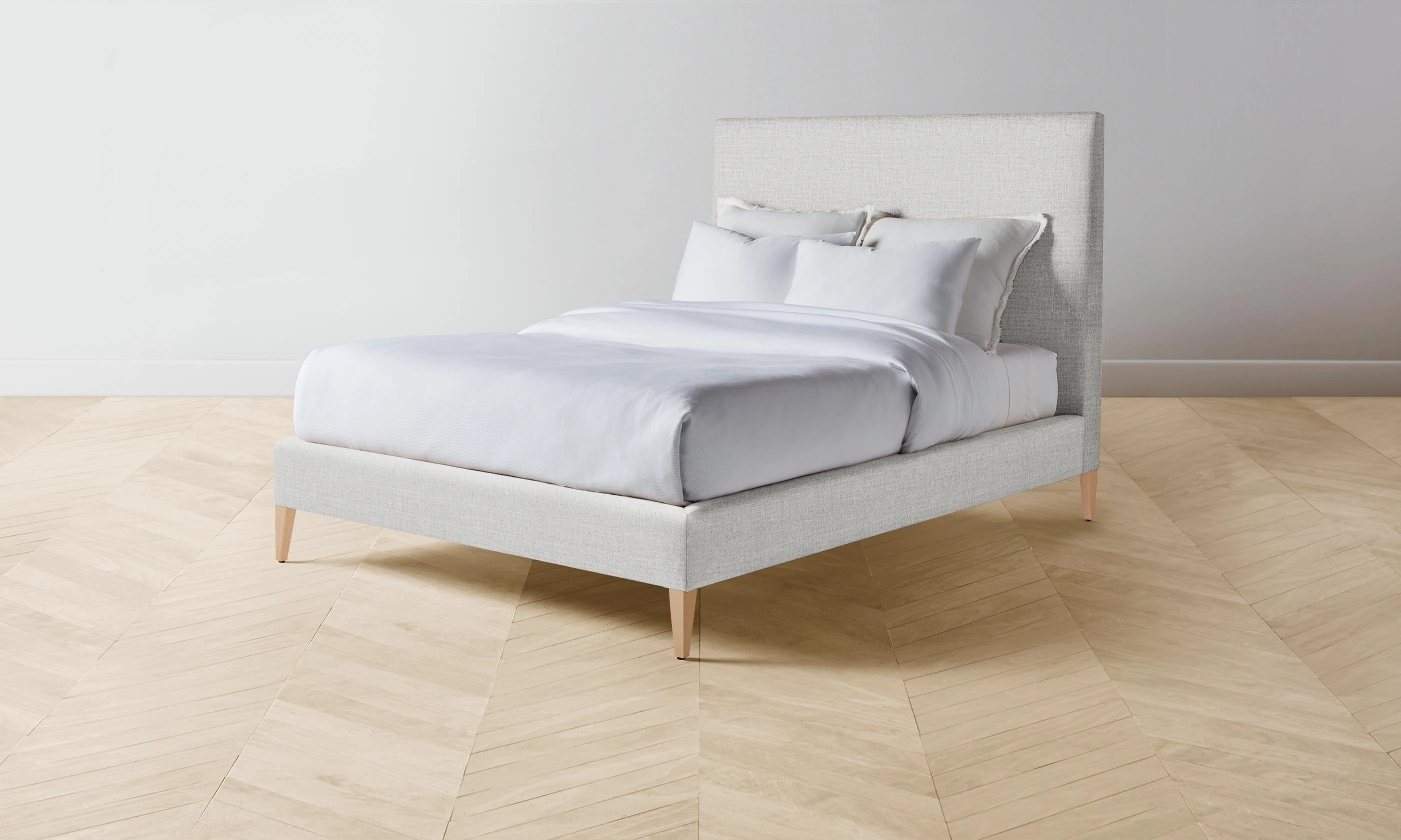 The Essex Bed - Performance Woven Chenille Steel