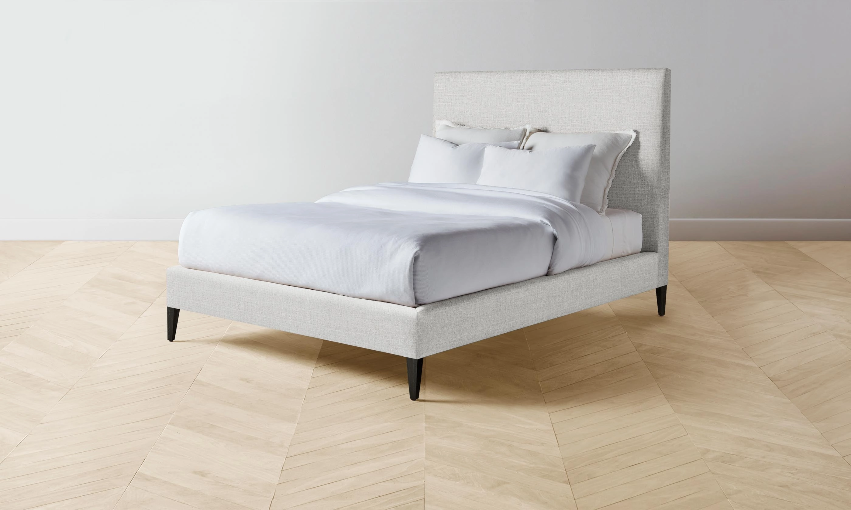 The Essex Bed - Performance Woven Chenille Steel