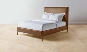 The Essex Bed - Tuscan Leather Cognac