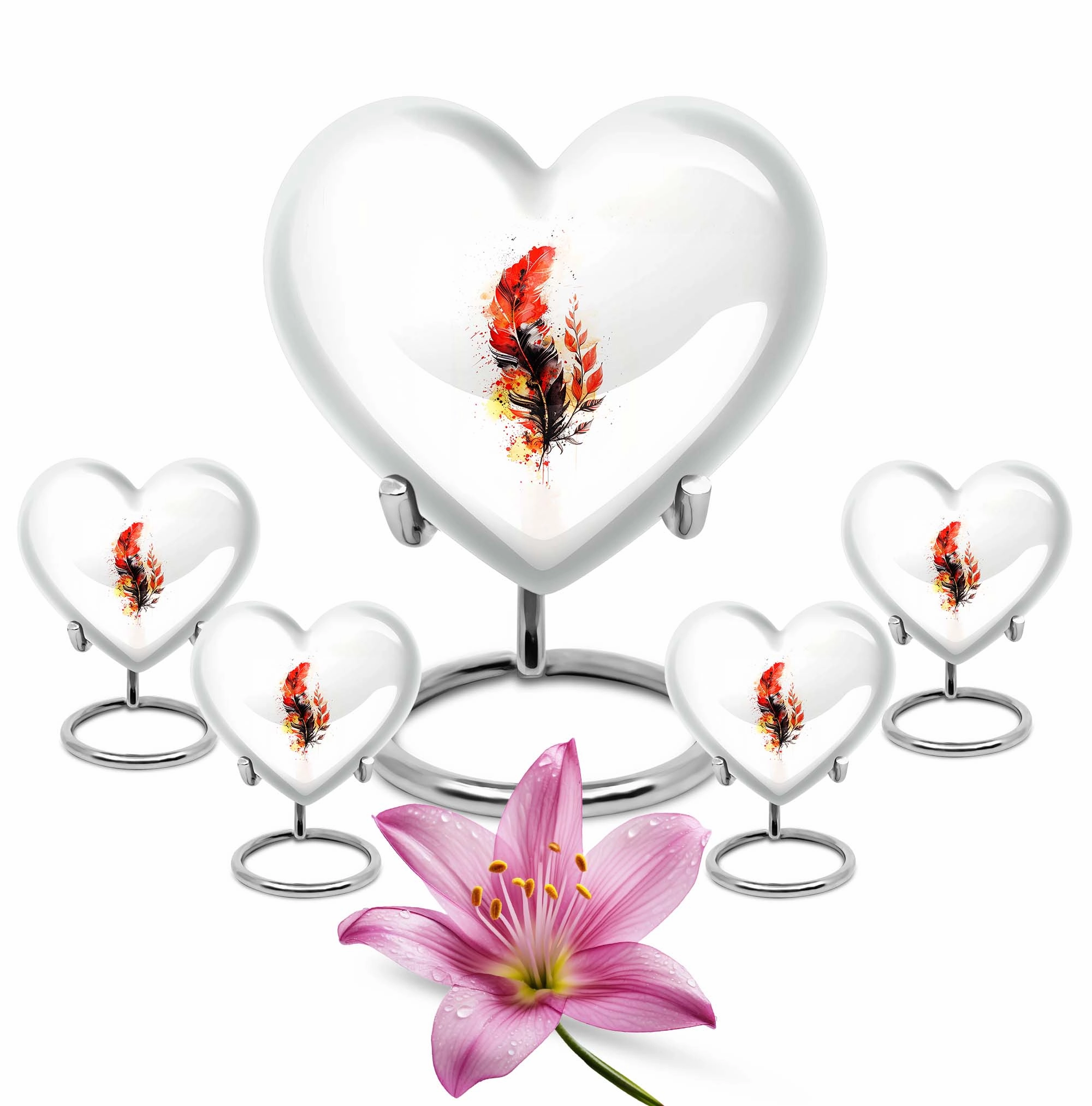 Timeless Affection Feather Urn - Preserving Cherished Memories