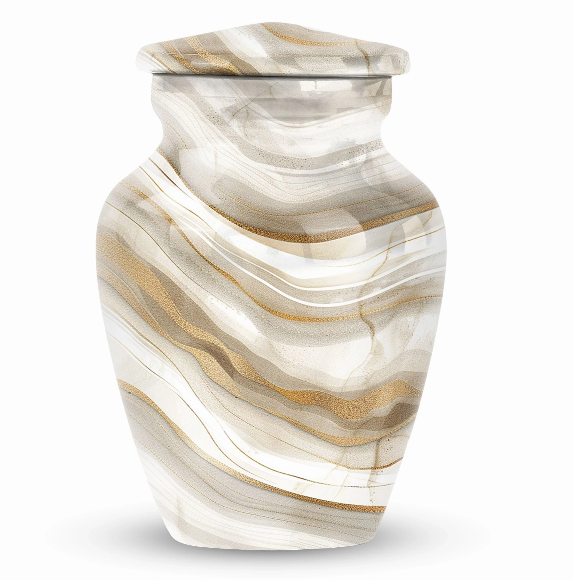 Timeless Elegance Abstract Urn: Burial Cremation Urns