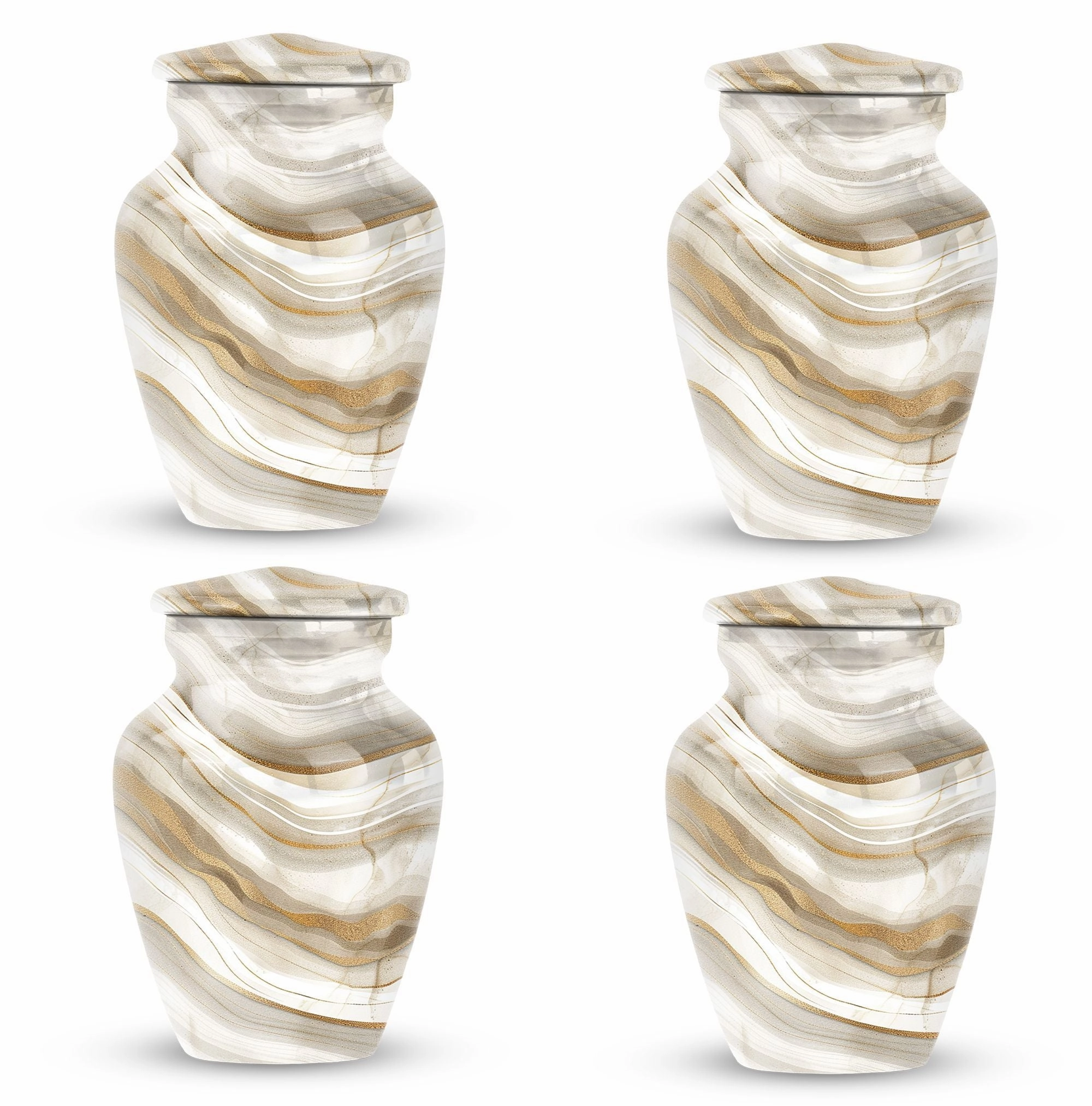 Timeless Elegance Abstract Urn: Burial Cremation Urns