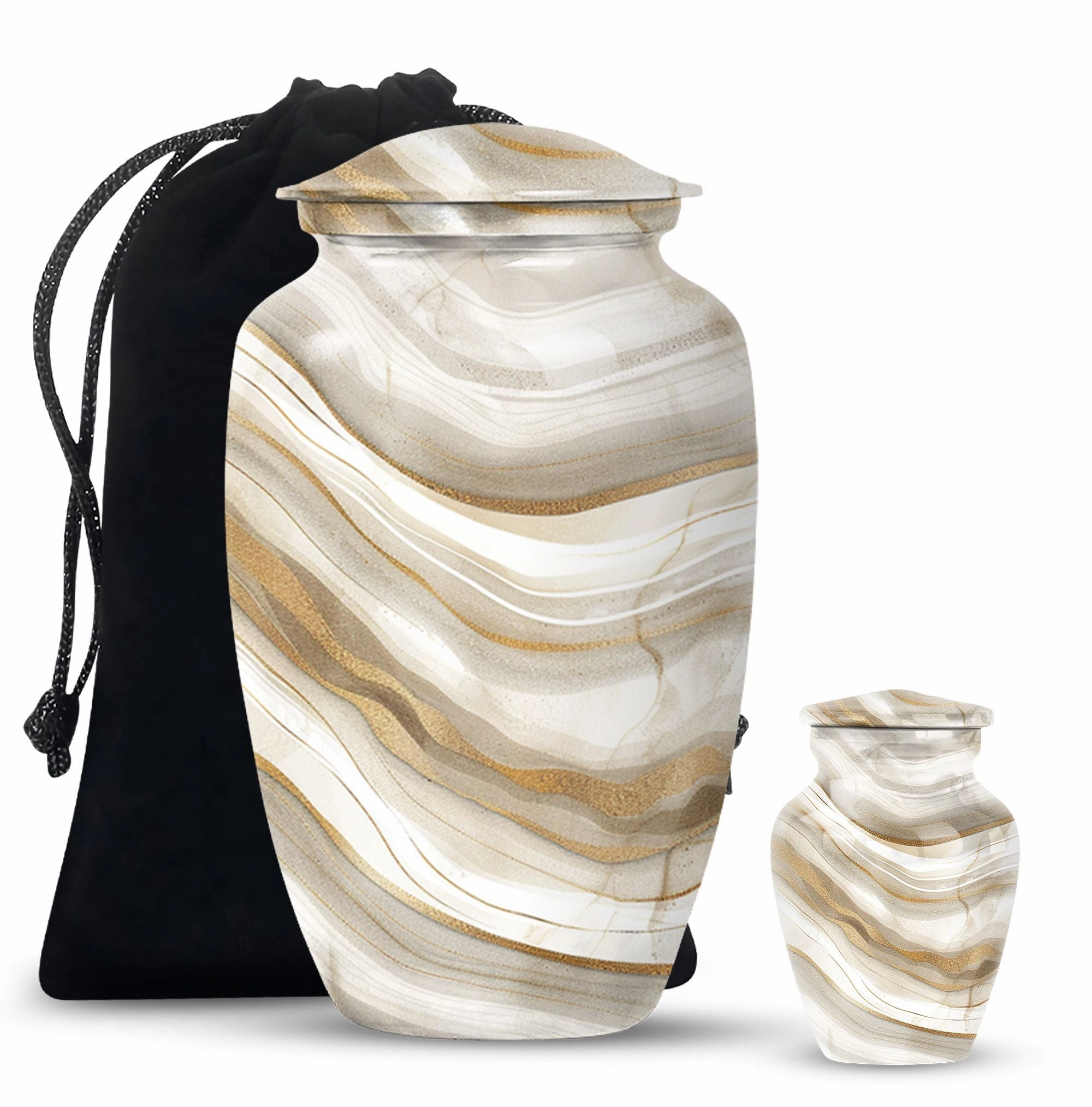 Timeless Elegance Abstract Urn: Burial Cremation Urns
