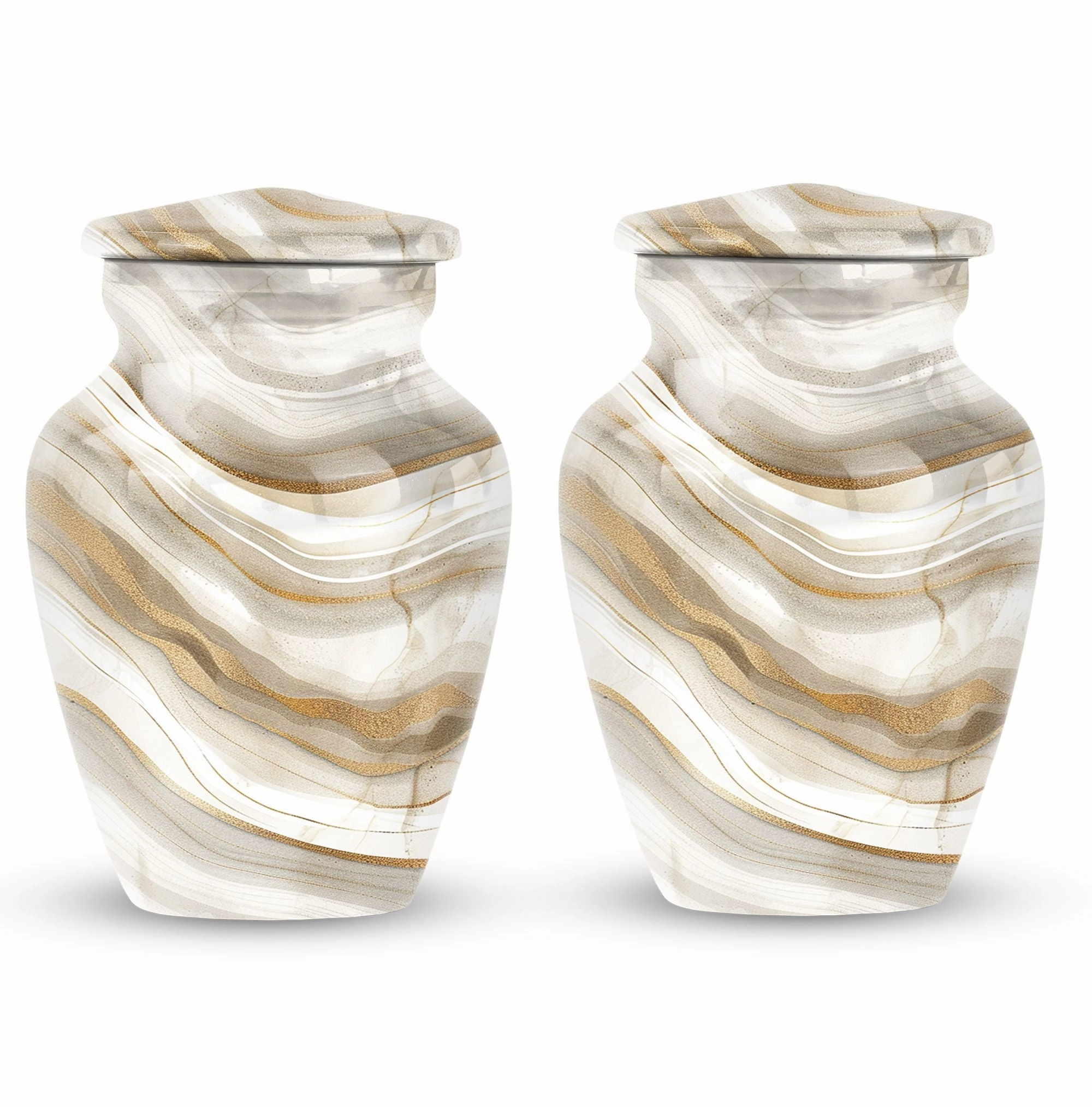 Timeless Elegance Abstract Urn: Burial Cremation Urns