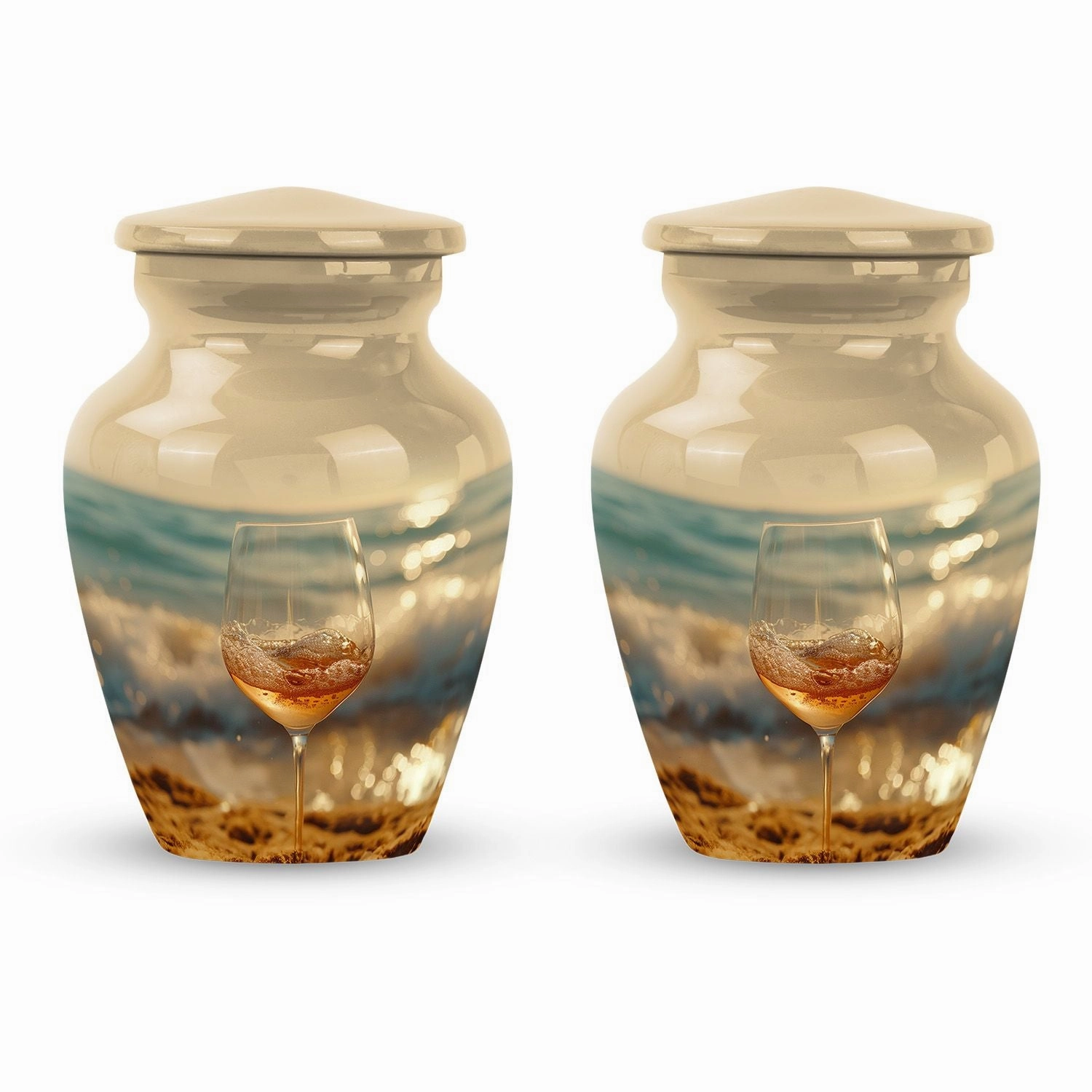 Timeless Eternity - Cremation Wine Urn for Memorials, Extra Large