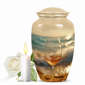 Timeless Eternity - Cremation Wine Urn for Memorials, Extra Large