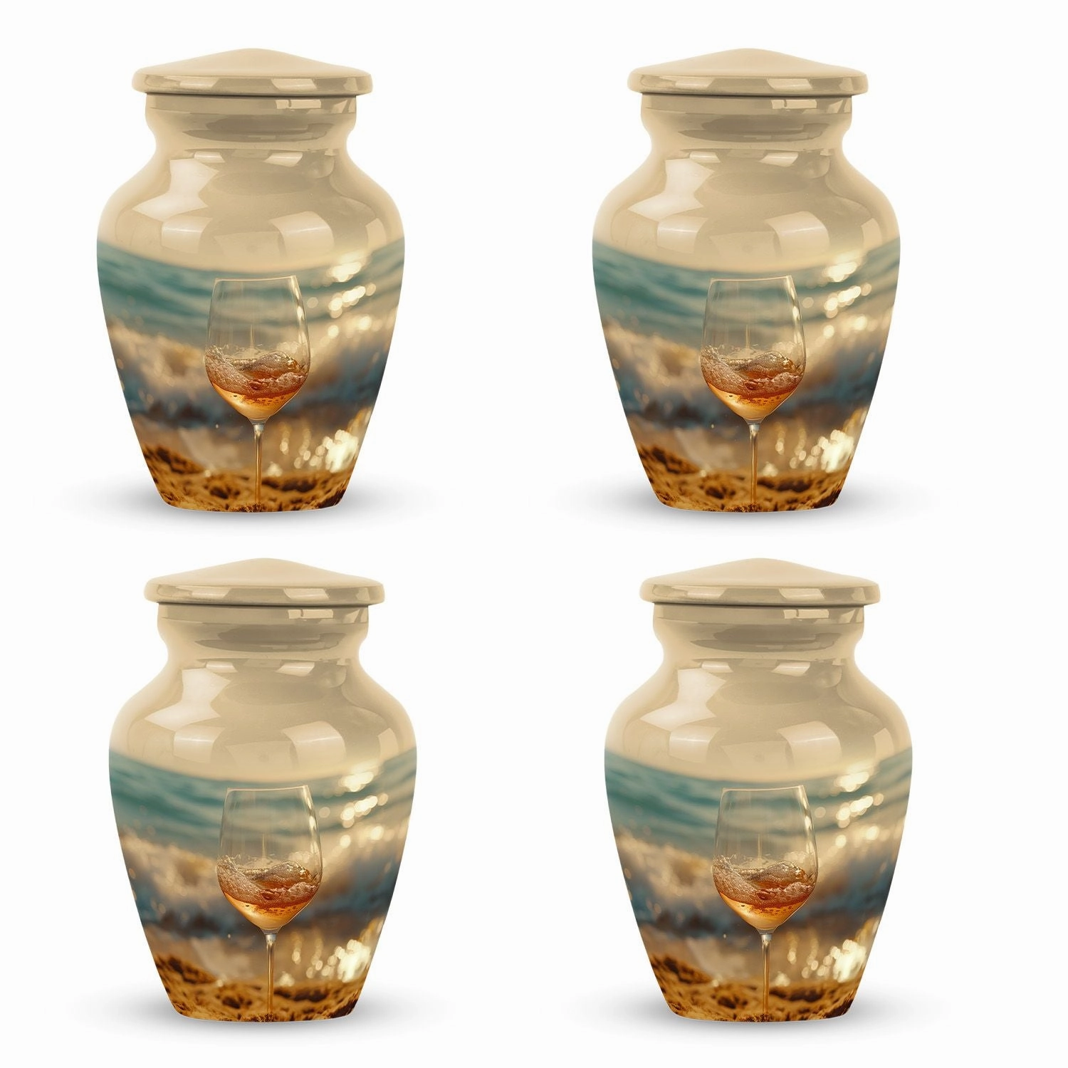 Timeless Eternity - Cremation Wine Urn for Memorials, Extra Large