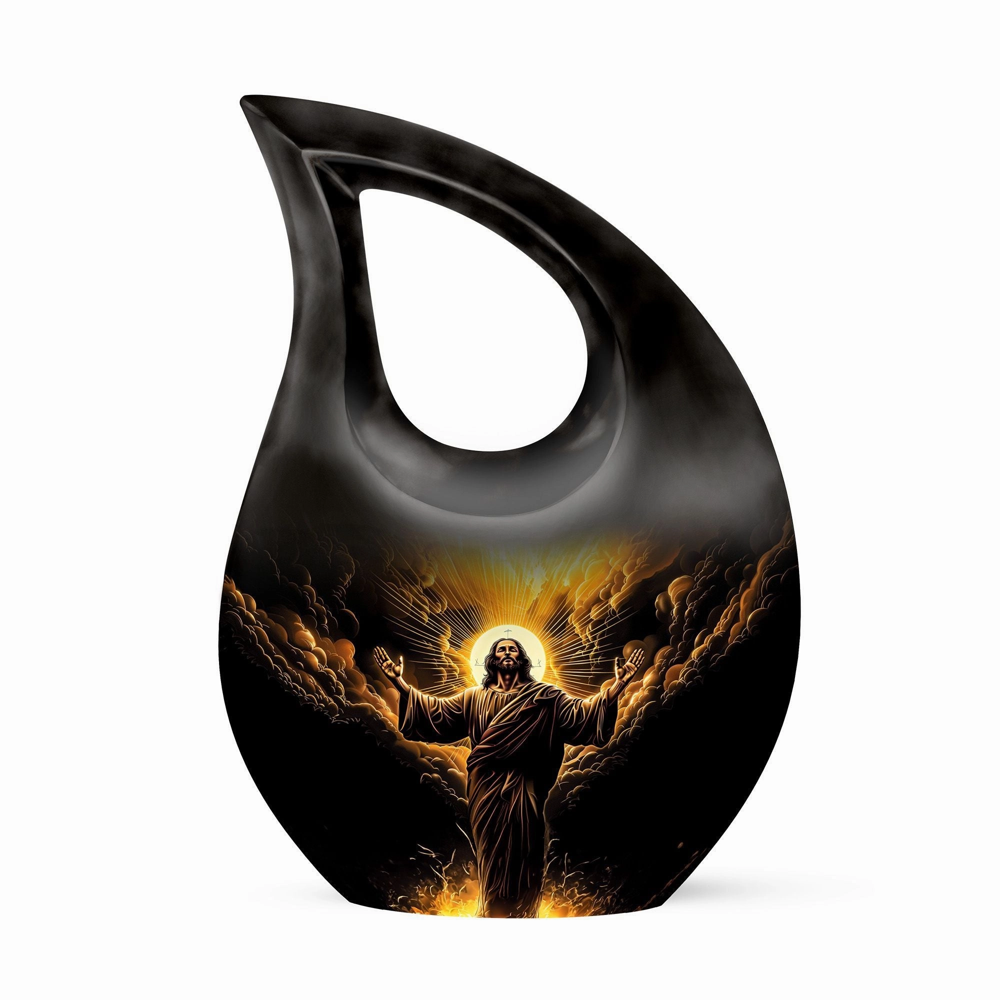 Timeless Jesus Memorial - Keepsake Urn for Human Ashes