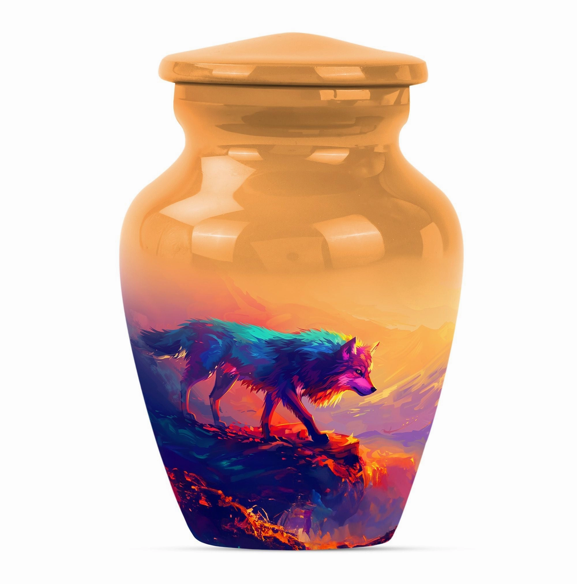 Timeless Wolf Cremation Urn, A Final Resting Place