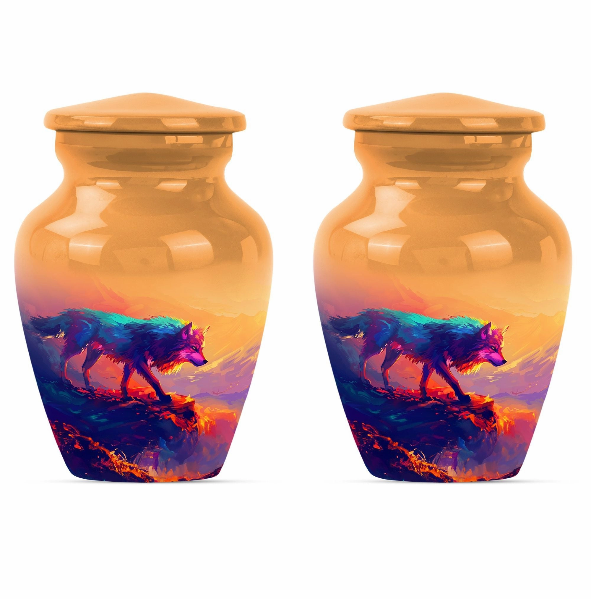 Timeless Wolf Cremation Urn, A Final Resting Place