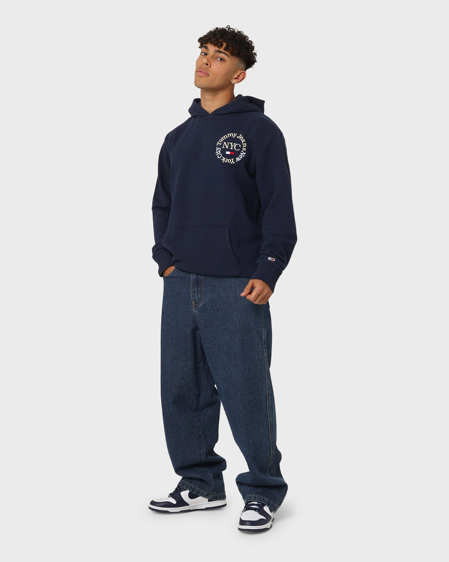 Tommy Jeans TJM Timeless Circle Hoodie Twilight Navy