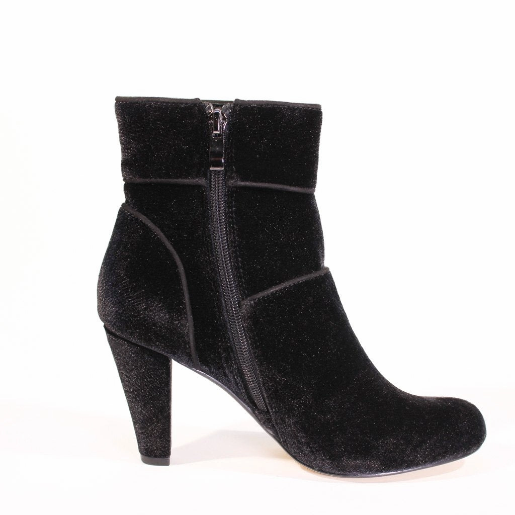 Topaz Velvet Booties