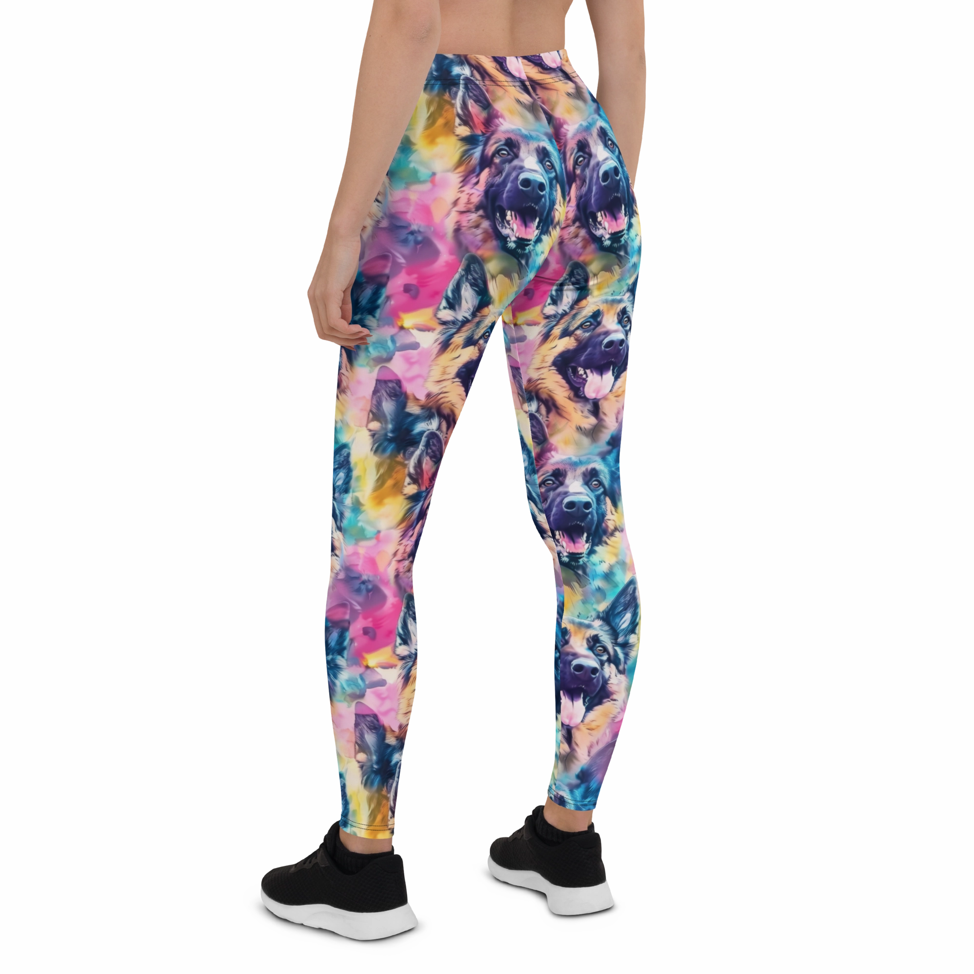 Watercolor German Shepherd Leggings