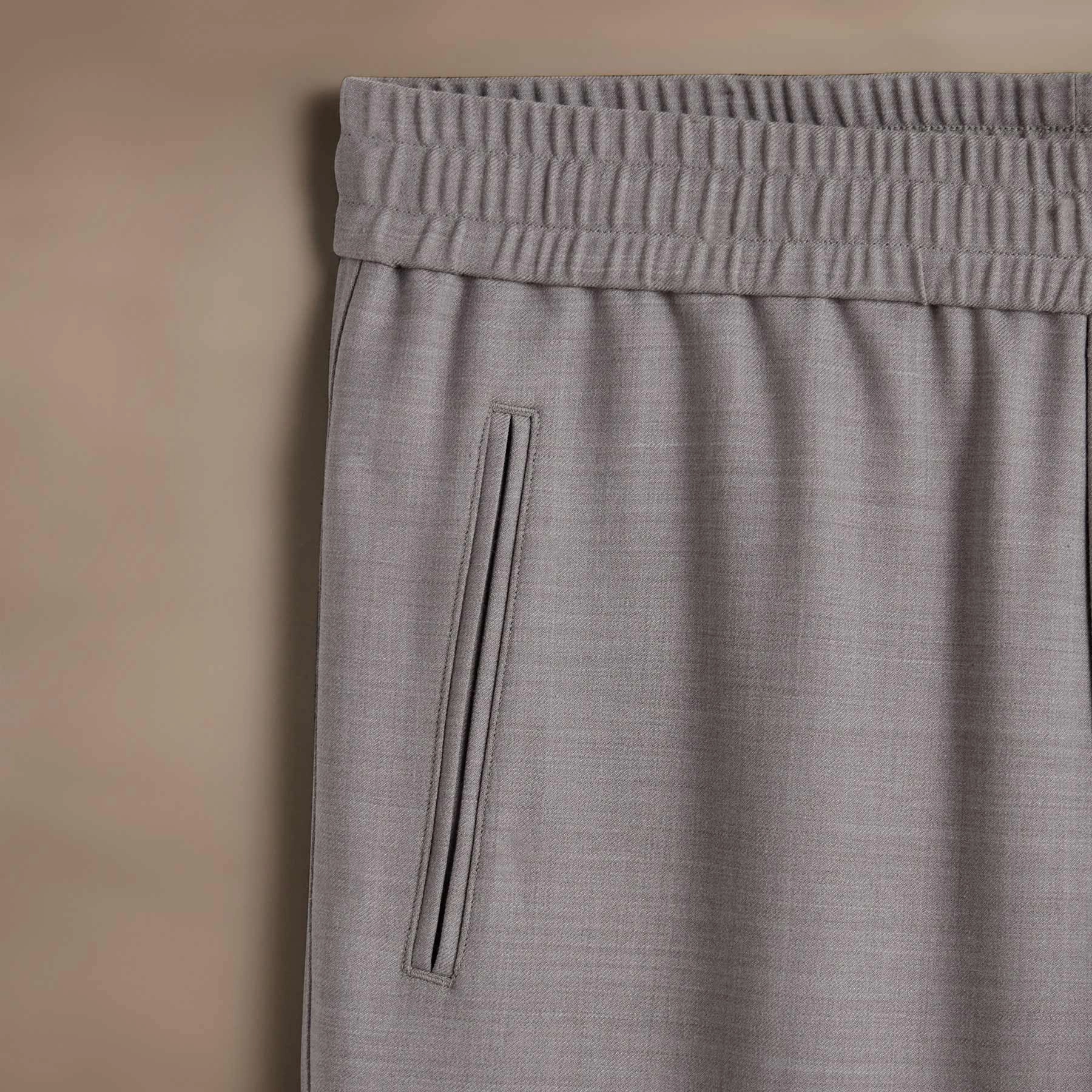 Wool Blend Trouser - Heather Grey